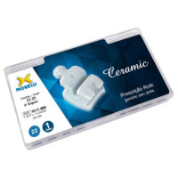 Kit de Bráquetes 01 caso Prescrição Roth Ceramic .022″ Gancho Can./Prés – MORELLI