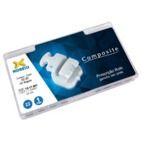 Kit de Bráquetes 01 caso Prescrição Roth Composite .022″ Gancho Can./Prés – MORELLI