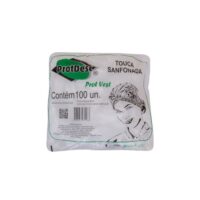 Touca Descartável Sanfonada Branca – Protdesc