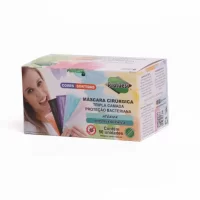 Máscara Descartável Tripla com Elástico Color – Protdesc