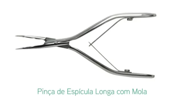 PINÇA LONGA REMOÇÃO DE ESPICULA C MOLA